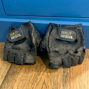 Harley-Davidson Fingerless Leather Gloves
